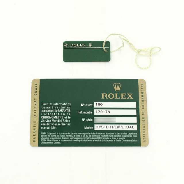 ロレックス デイトジャスト 179178G レディース 中古