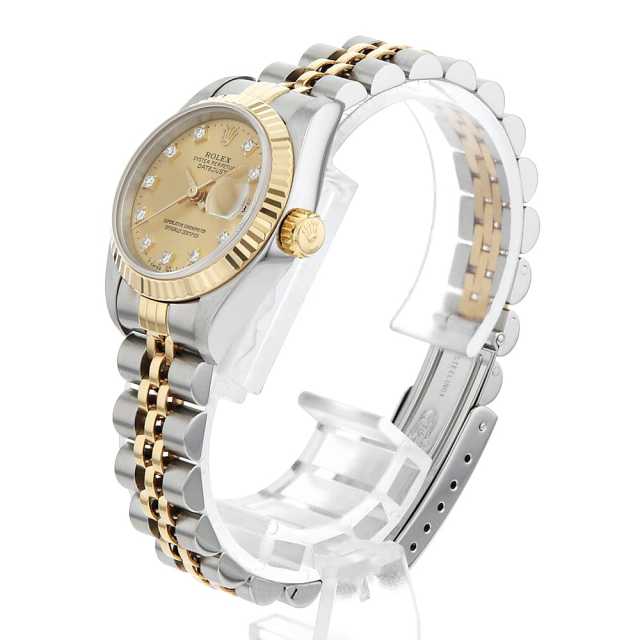 69173G シャンパン ROLEX(ロレックス)デイトジャスト 10Pダイヤ 中古 69173G シャンパン ROLEX(ロレックス)デイトジャスト 10Pダイヤ 中古