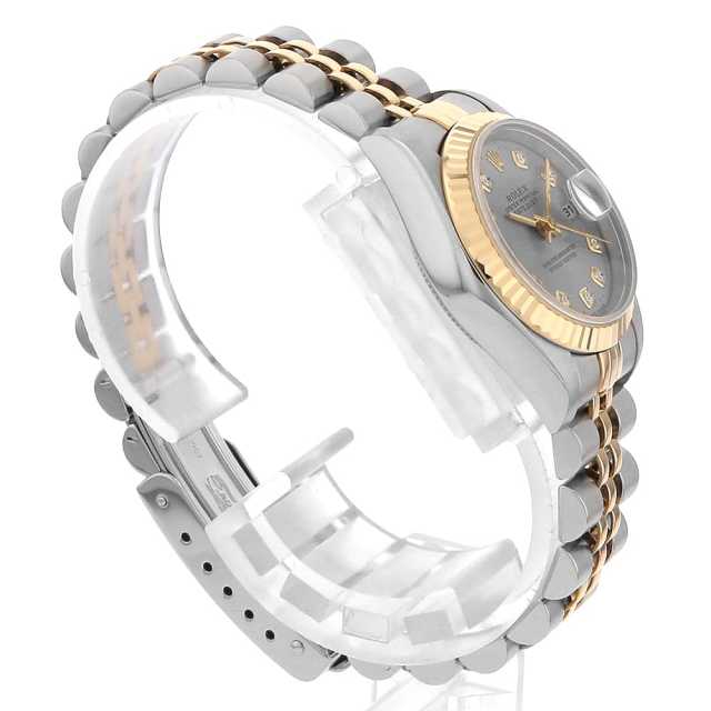 69173G グレー ROLEX（ロレックス）デイトジャスト 10Pダイヤ 中古