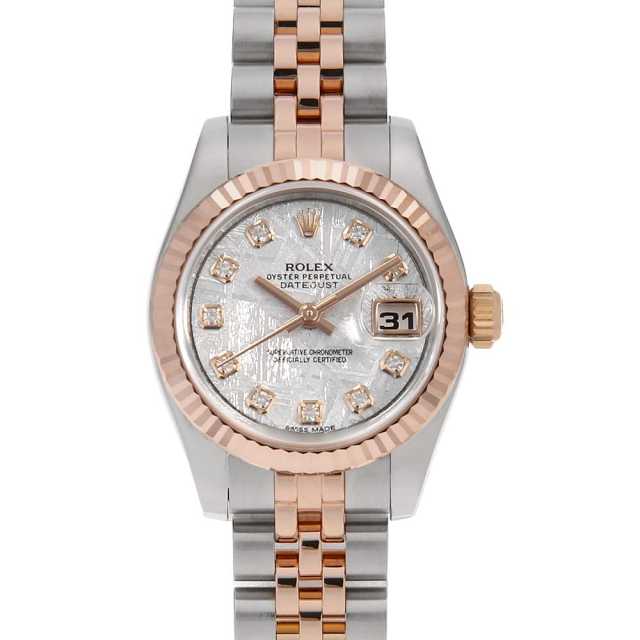 ROLEX Datejust 10P Diamond 179171G METEO Meteorite Random Serial Number Used Ladies