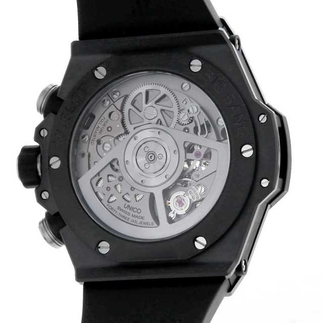 ⭐️正規品HUBLOラバーベルト ストラップ ビックバンウニコ 45mm黒中古 ♪ HUBLOT（ラバーベルト）のフリマアイテム一覧