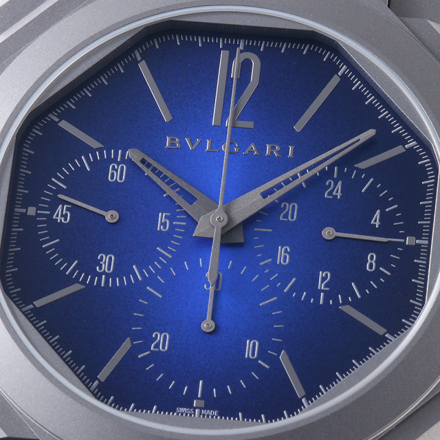 103889 ブルー BVLGARI（ブルガリ）オクト フィニッシモ クロノグラフ  