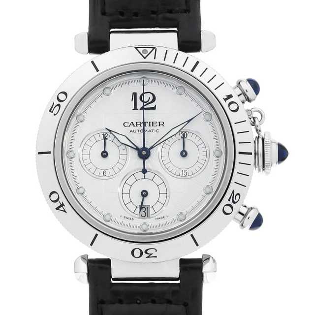 W3103055 シルバー Cartier（カルティエ）パシャ クロノグラフ 中古