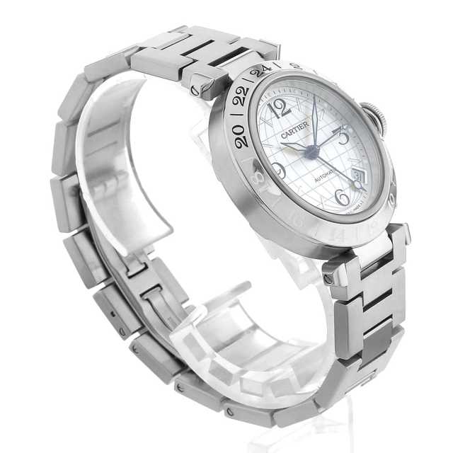 W31078M7 シルバー Cartier（カルティエ）パシャC GMT メリディアン