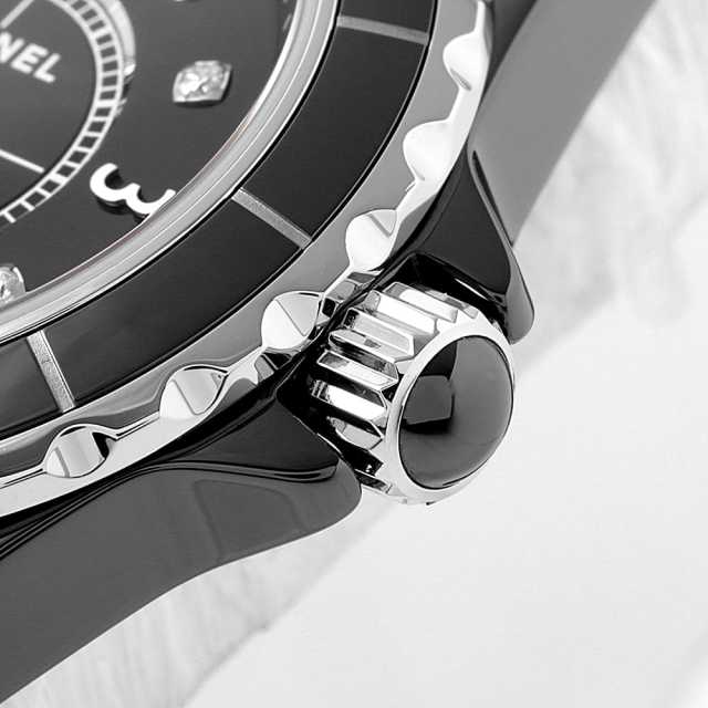 Rei。美品 CHANEL時計 J12 12Pブラック H1625 楽天市場】(シャネル) CHANEL J12 ダイヤ 腕時計 H1625 ブラック