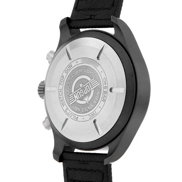 IW389001 ブラック IWC パイロットウォッチ クロノグラフ トップガン