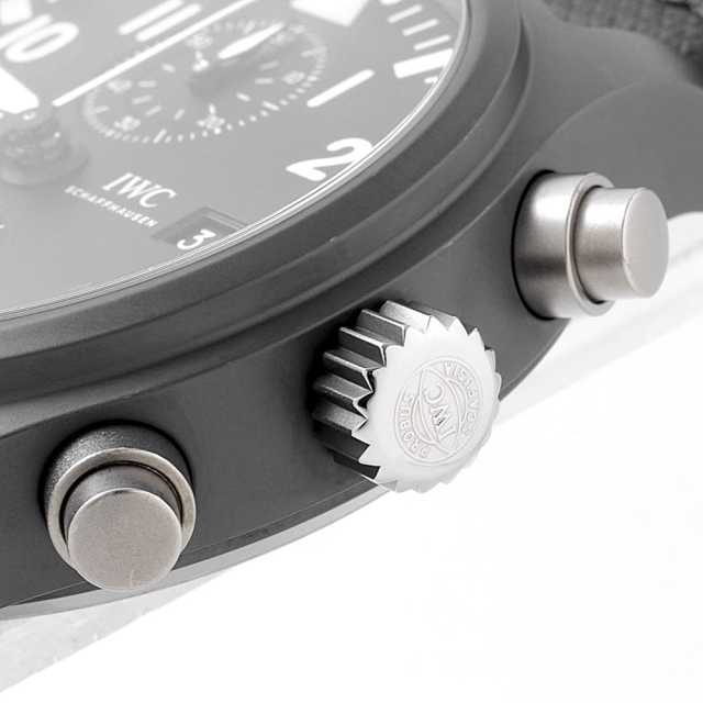 IW389001 ブラック IWC パイロットウォッチ クロノグラフ トップガン