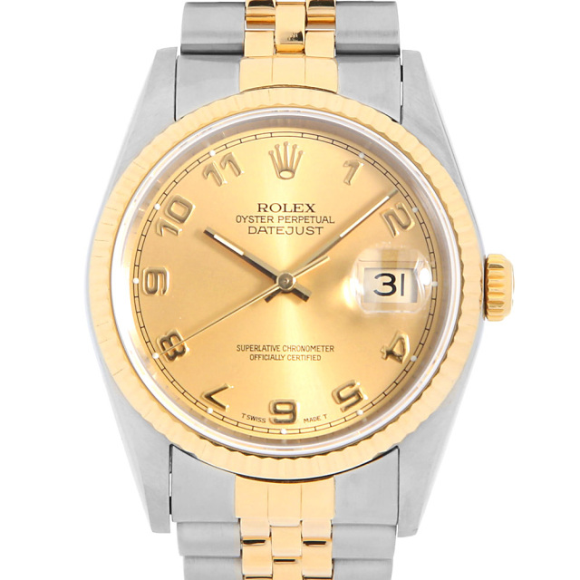 16233 シャンパン/アラビア X番 ROLEX（ロレックス） デイトジャスト  