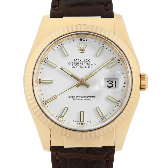 オールド ThinFin ウイグルワート 116138 ホワイト ROLEX（ロレックス）デイトジャスト 中古