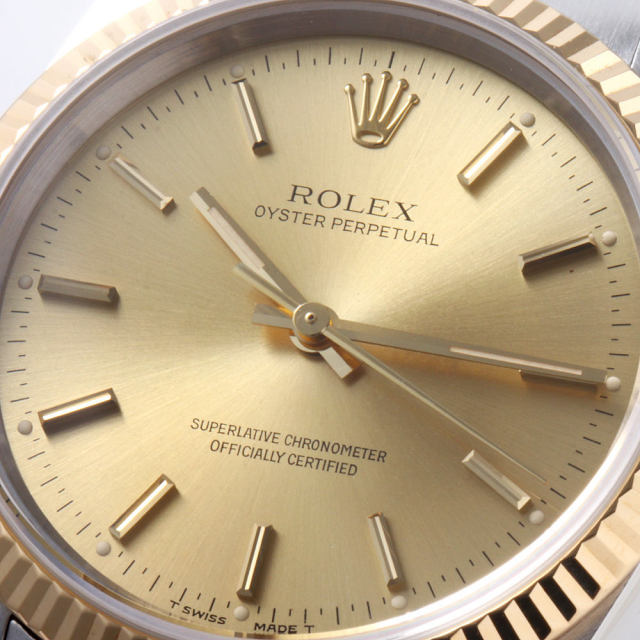 14233 シャンパン ROLEX（ロレックス）オイスターパペチュアル 中古  