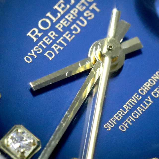 79173G ブルー ROLEX（ロレックス）デイトジャスト 10Pダイヤ 中古