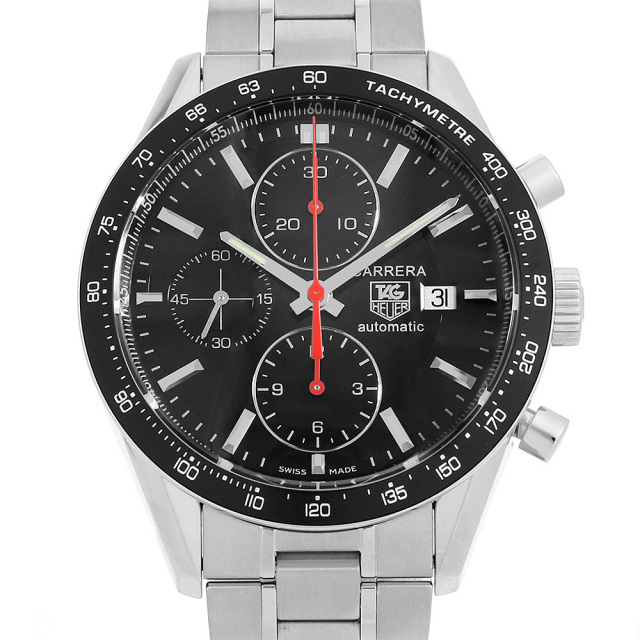 タグホイヤー カレラ タキメーター クロノグラフ CV2014.BA0794 中古 メンズ