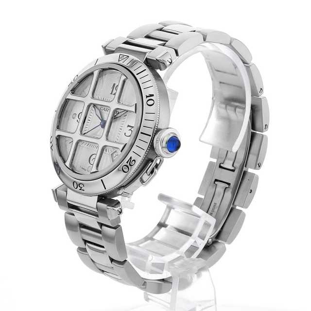 T*U様 カルティエ パシャ 38mm コンベックス ドーム グリッド W310 カルティエ パシャ38mm コンベックスグリッド アフターダイヤ