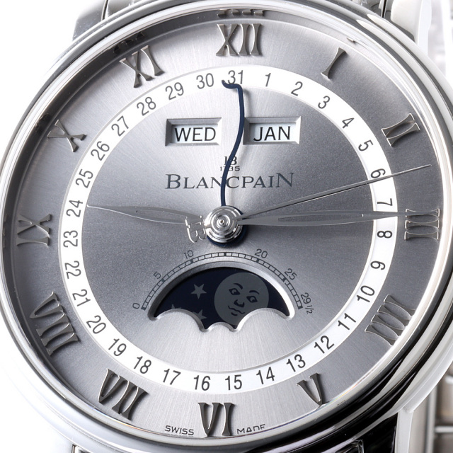 【美品】BLANCPAIN　ブランパン　化粧箱 6654-3640-55B ブルー BLANCPAIN（ブランパン）ヴィルレ