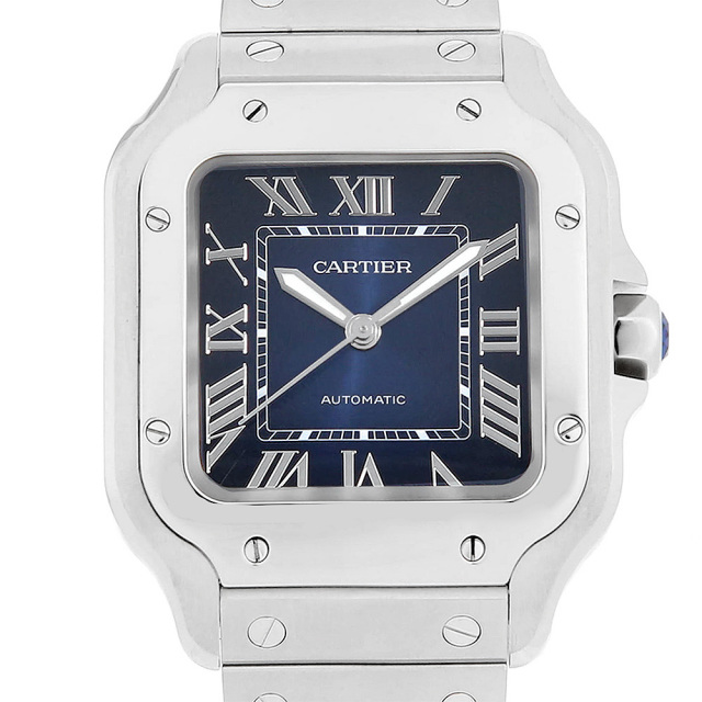 WSSA0063 ブルー Cartier（カルティエ）サントス ドゥ カルティエ MM