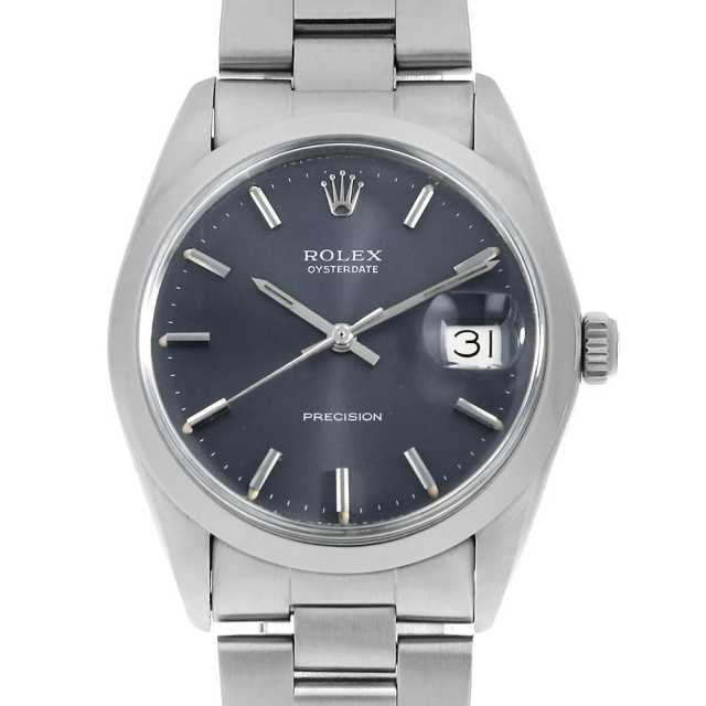 ロレックス オイスターデイト プレシジョン 6694 ブルーグレー バー 34番 メンズ アンティーク 腕時計 6694 ブルーグレー ROLEX（ロレックス）オイスターデイト プレシジョン
