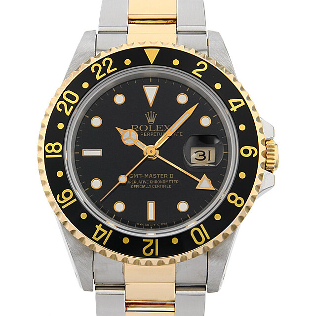 16713 ROLEX（ロレックス） GMTマスターII ブラック/オールトリチウム