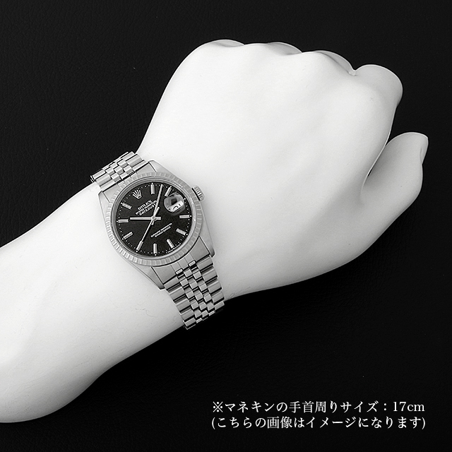 16220 ROLEX（ロレックス） デイトジャスト ブラック/バー 中古 | 東京  