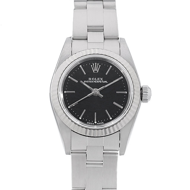 76094 ブラック/バー Y番 ROLEX（ロレックス） オイスター