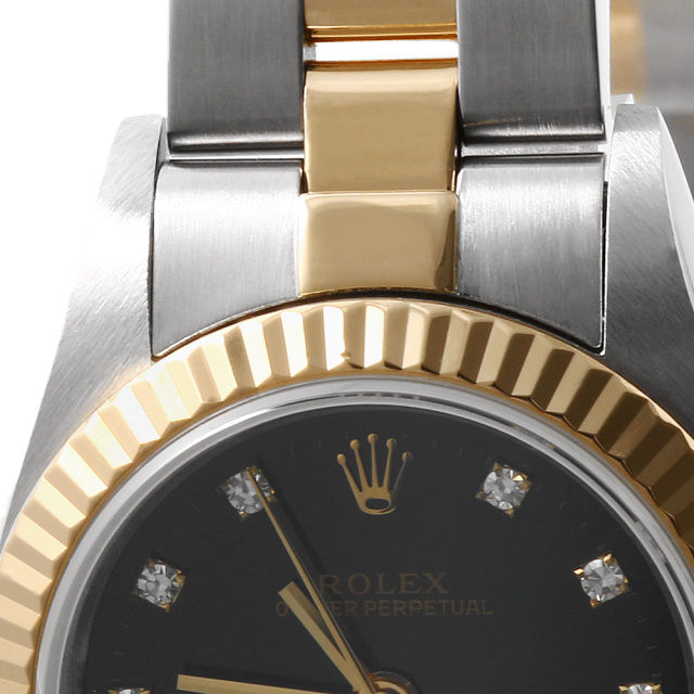 67193G ブラック ROLEX（ロレックス） オイスターパーペチュアル 11P