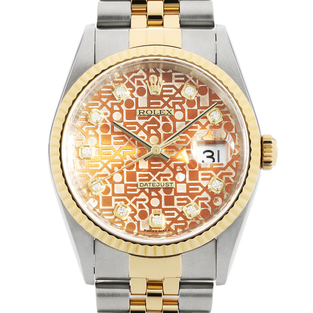 ロレックス 16233G W番(1994年頃製造) シャンパン/ダイヤモンド メンズ  