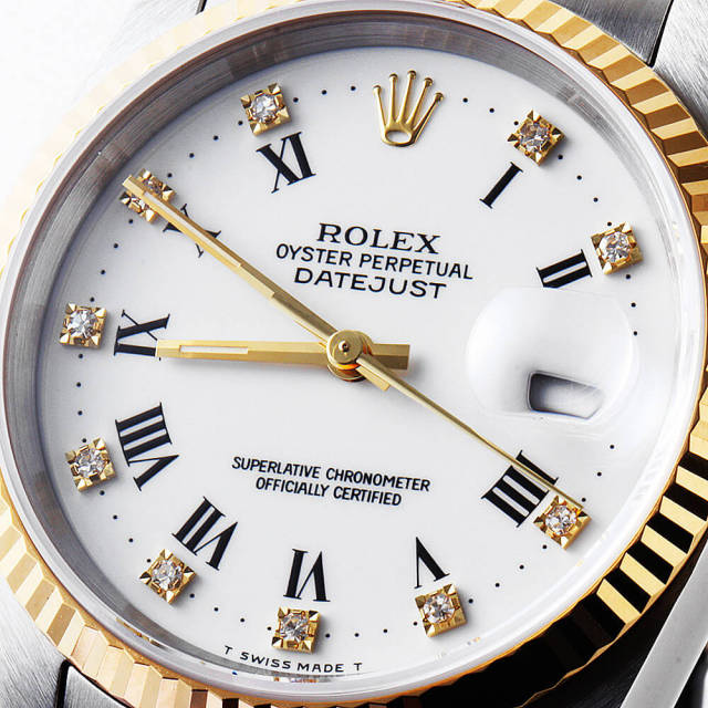 16233G ホワイト ROLEX（ロレックス）デイトジャスト 10Pダイヤ