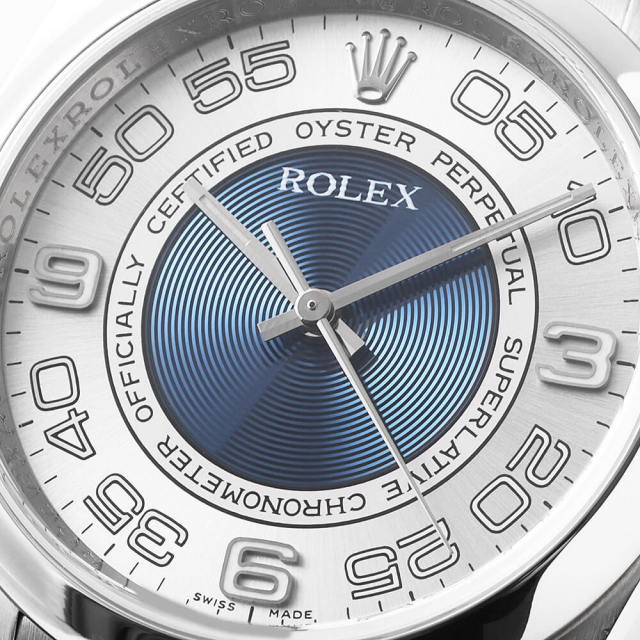 新品仕上げ済】ROLEX エアキング 自動巻き SS やじろ シルバー文字盤 M番 