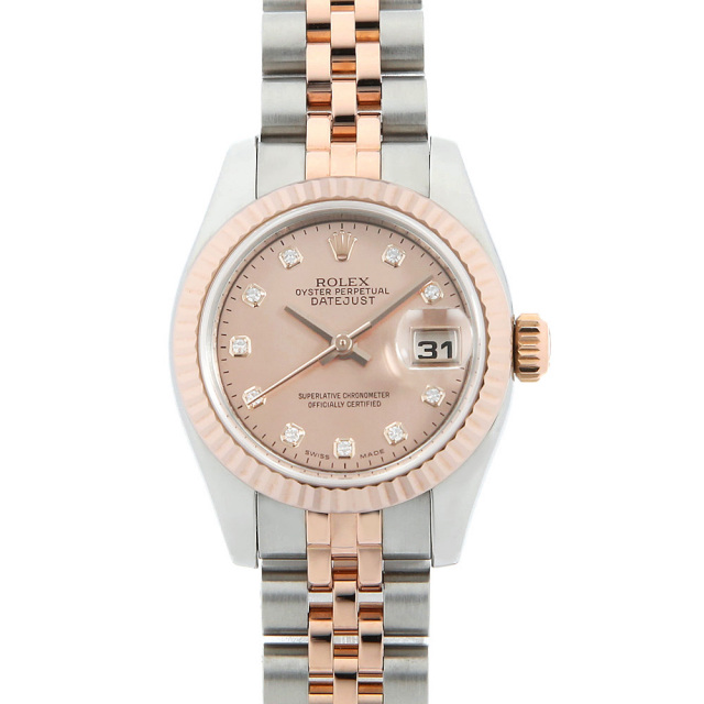 179171NG ピンクシェル ROLEX（ロレックス）デイトジャスト 10Pダイヤ 