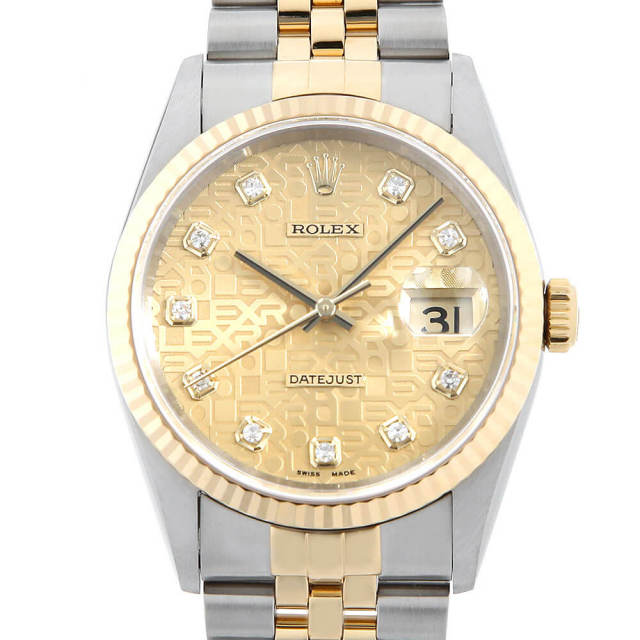 16233G シャンパン ROLEX（ロレックス）デイトジャスト 10Pダイヤ 中古 