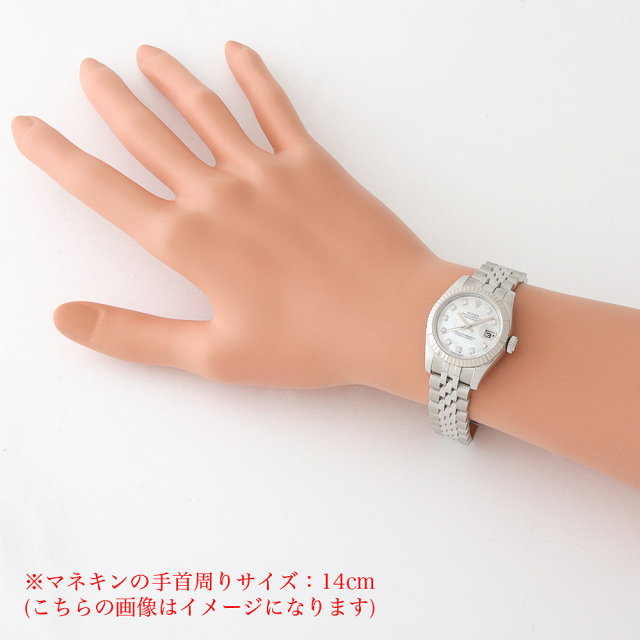 179174NG ホワイトシェル ROLEX（ロレックス）デイトジャスト 10P 