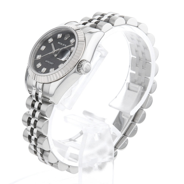 179174G ブラック ROLEX（ロレックス）デイトジャスト 10Pダイヤ