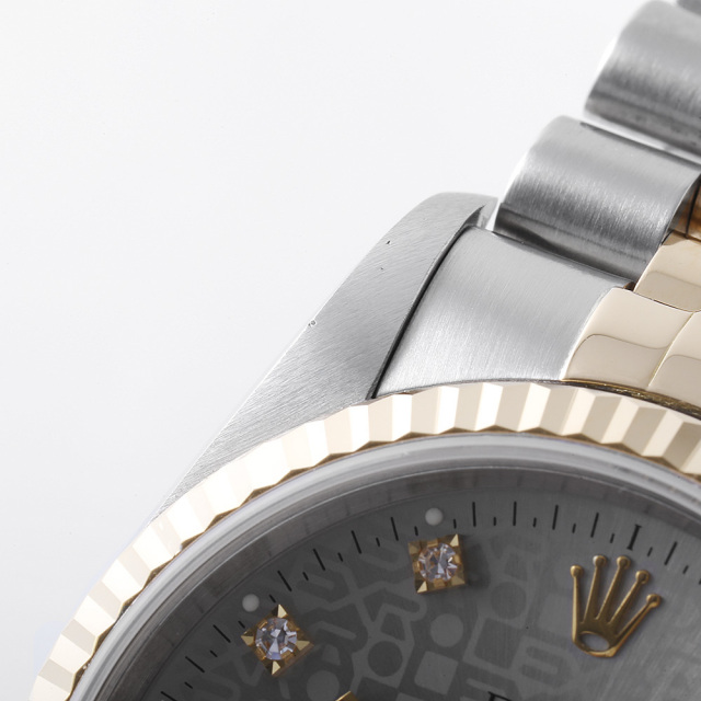 16233G シルバー ROLEX（ロレックス）デイトジャスト 10Pダイヤ 中古  
