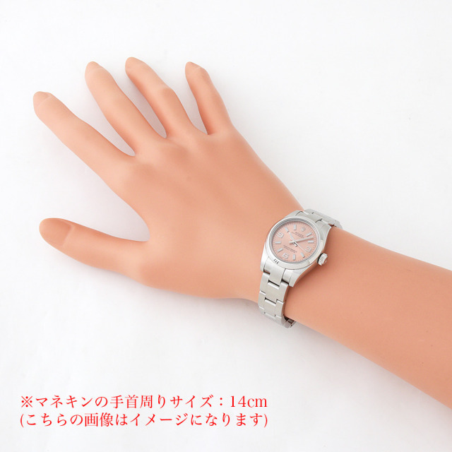 ロレックス オイスターパーペチュアル 176200 ピンク 369ホワイトバー  