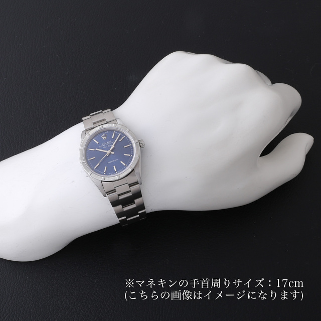 ロレックス エアキング 14010M ブラック バー K番 メンズ 中古 腕時計  