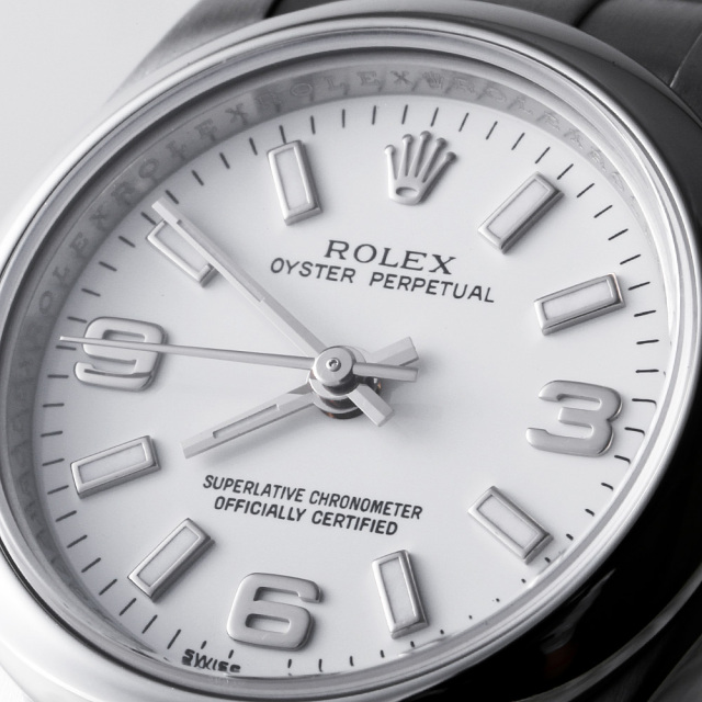 176200 ホワイト ROLEX（ロレックス）オイスターパーペチュアル