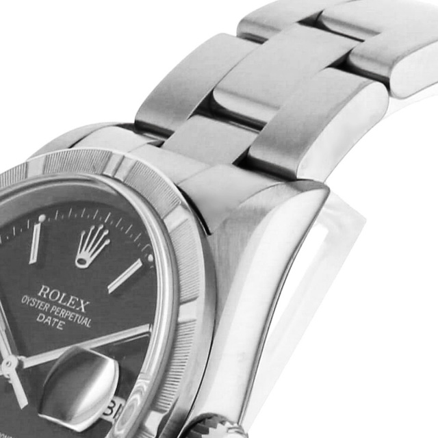 15210 ブラック ROLEX（ロレックス）オイスターパーペチュアル デイト  