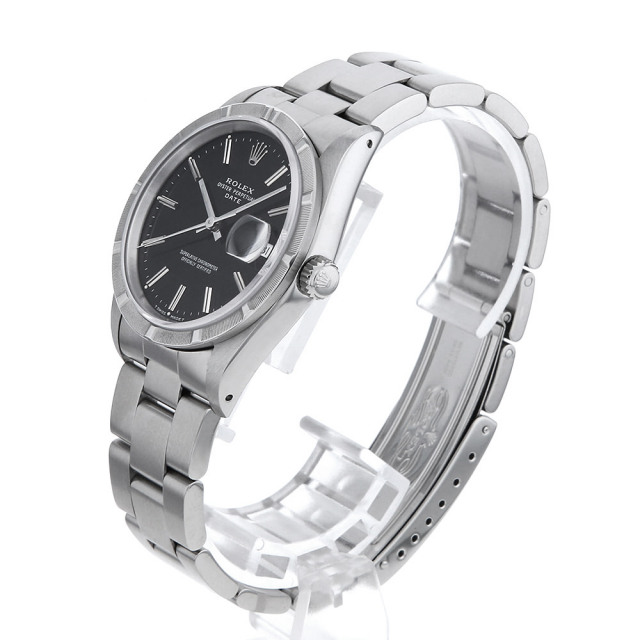 15210 ブラック ROLEX（ロレックス）オイスターパーペチュアル デイト  