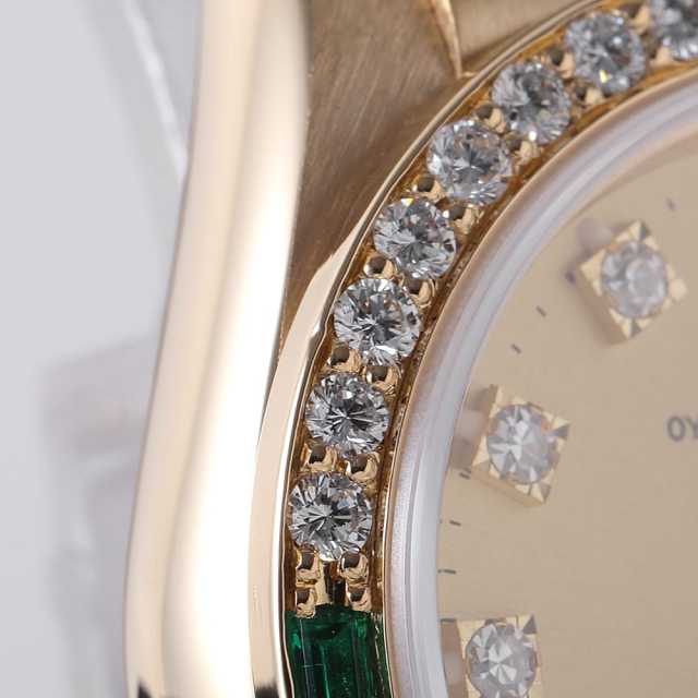 69078G シャンパン ROLEX（ロレックス）デイトジャスト ベゼルダイヤ