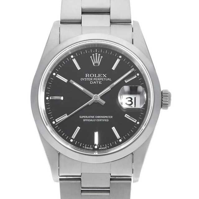15200 ブラック ROLEX（ロレックス）オイスターパーペチュアル デイト 
