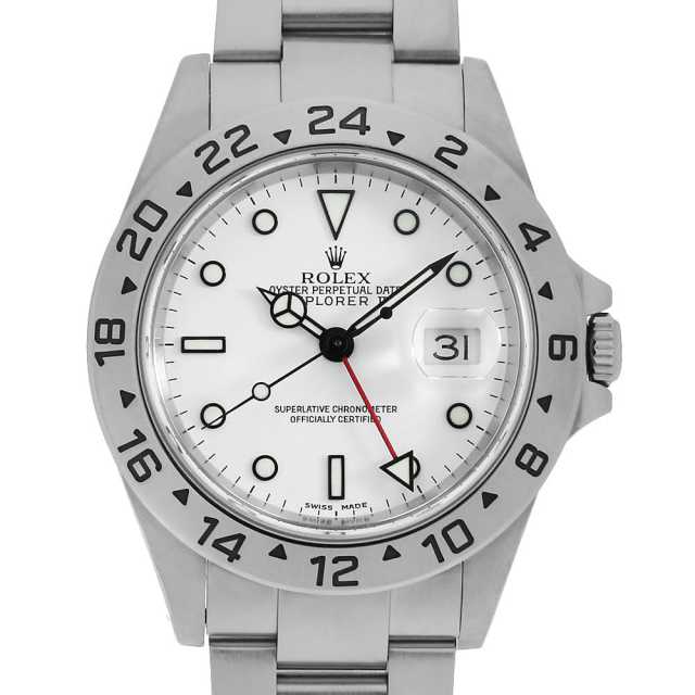ROLEX ロレックス 16570エクスプローラー2 箱と付属品 ロレックス エクスプローラーII 16570 ホワイト ポーセリン