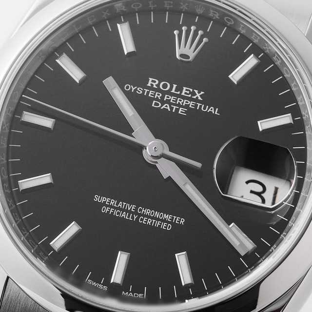 115200 ブラック ROLEX（ロレックス）オイスターパーペチュアル デイト 