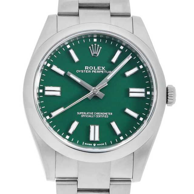 124300 グリーン ROLEX（ロレックス）オイスターパーペチュアル41 中古  