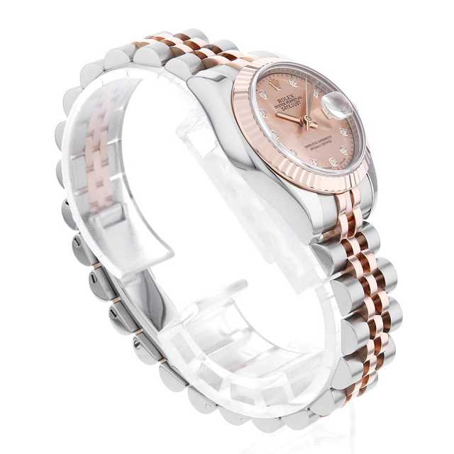 ライオネル親方☆ロレックス☆デイトジャスト10ポイントダイヤ　レディース 179171NG ピンクシェル ROLEX（ロレックス）デイトジャスト 10P