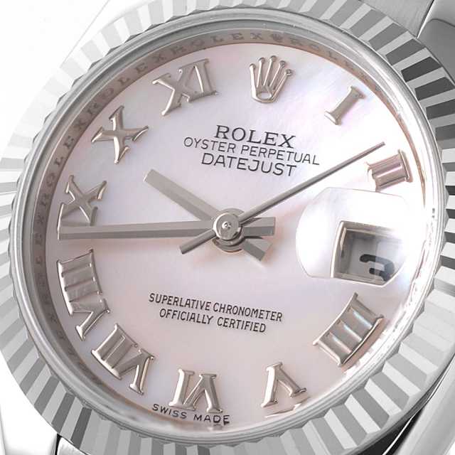 美品ロレックスデイトジャストピンクシェル