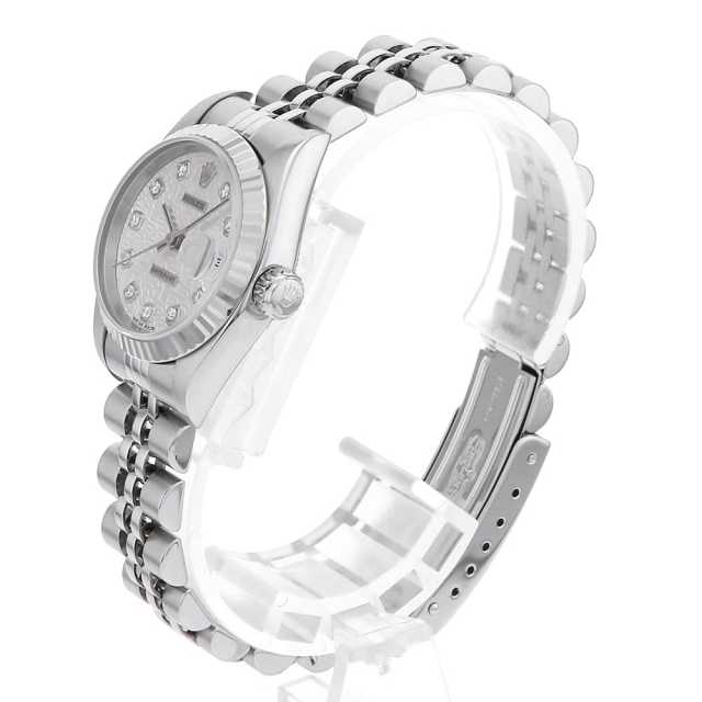 ロレックス デイトジャスト ゴールド/シルバー ROLEX 10Pダイヤモンドデイトジャスト シルバー／ゴールド