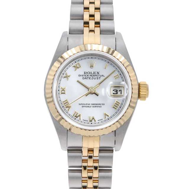 ゴリラ‼️ROLEX ロレックス　デイトジャスト79173レディース 79173NR ホワイトシェル ROLEX（ロレックス）デイトジャスト 中古