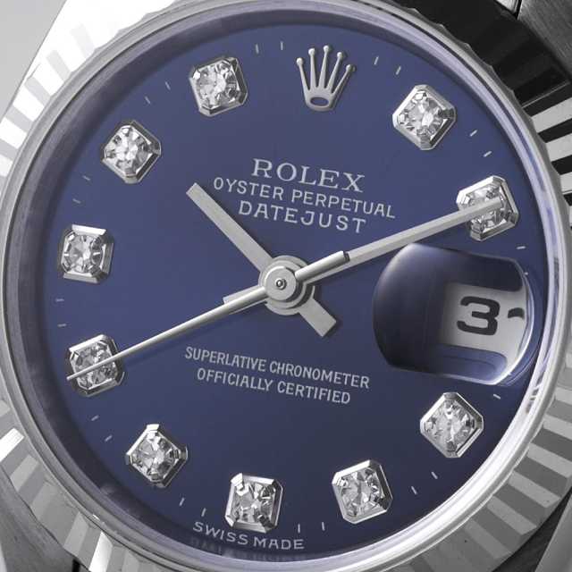 79174G ブルー ROLEX（ロレックス）デイトジャスト 10Pダイヤ