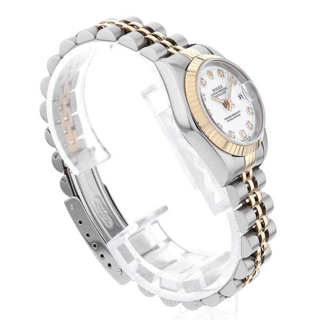 69173G ホワイト ROLEX（ロレックス）デイトジャスト 10Pダイヤ 中古
