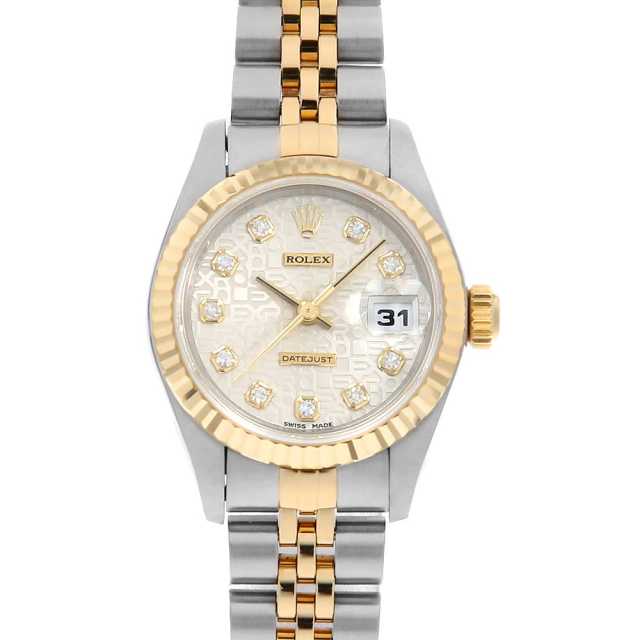 ROLEX　ロレックス　デイトジャスト　10Pダイヤ 69173G　レディース ROLEX ロレックス デイトジャスト X番 ゴールド 10Pダイヤ