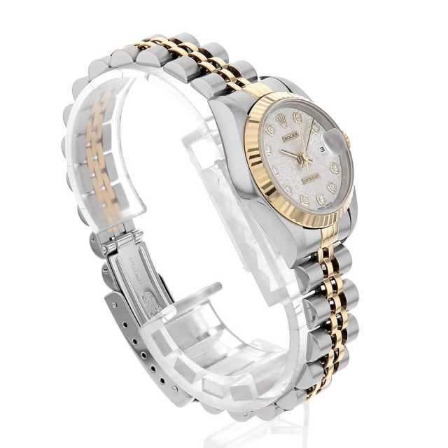 美品！ロレックス　デイトジャスト　ss/wg 10pダイヤ　シルバー 68286G シルバー ROLEX（ロレックス）デイトジャスト 10Pダイヤ